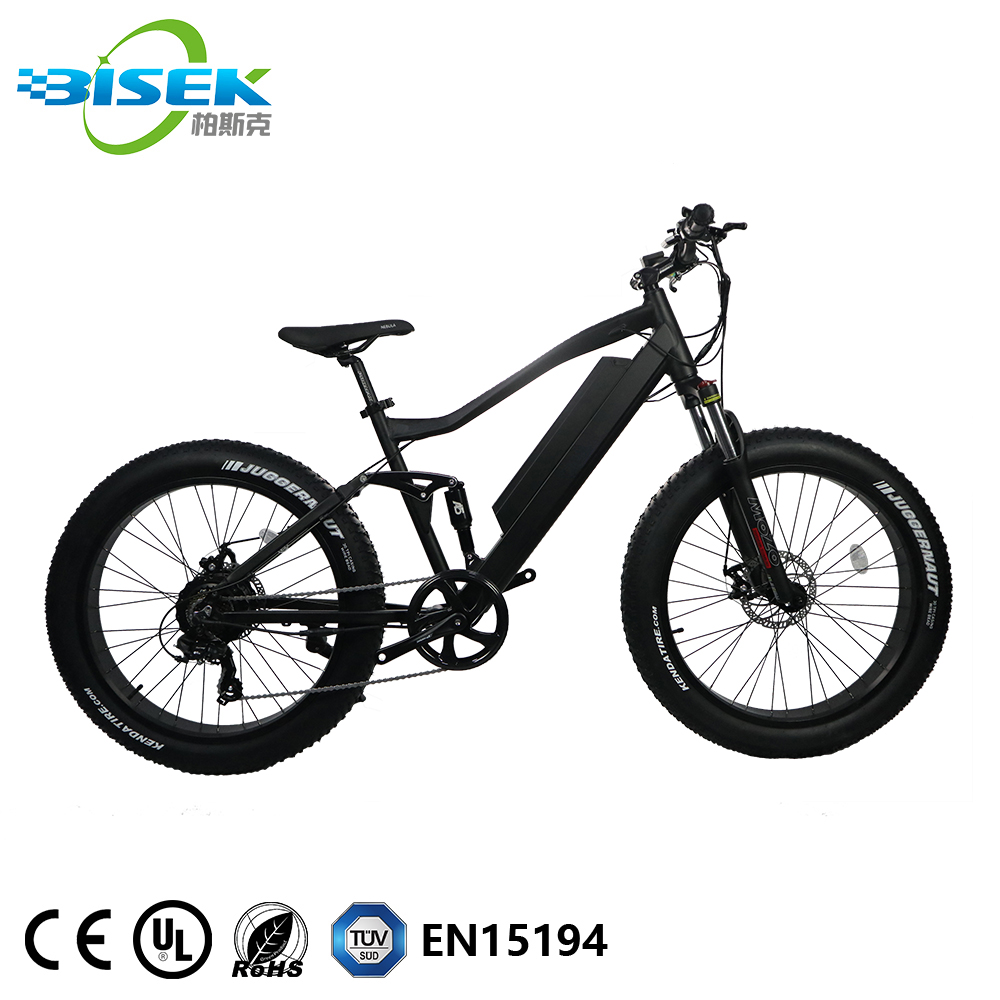 48V 500W Bafang задний привод MTB, фара для электровелосипеда в 26*4,0 ''Full подвеска с толстыми покрышками электровелосипед