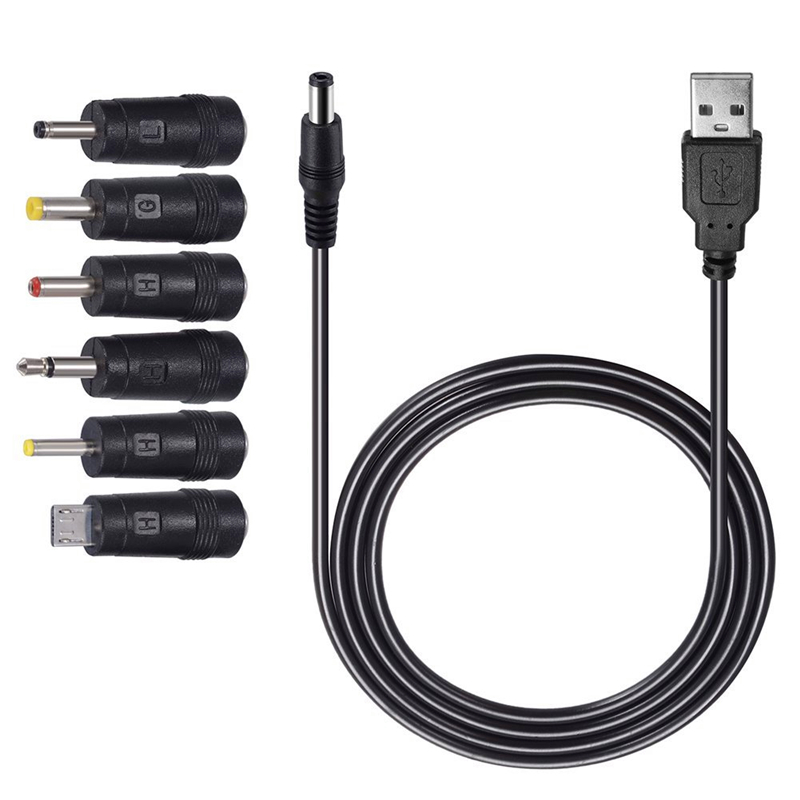 5,5 мм 2,1 мм к USB кабель с цилиндрическим штекером 5 в постоянного тока
