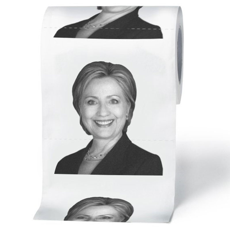 Туалетная бумага hillary, новинка, дизайн, индивидуальная печатная туалетная бумага, туалетная бумага Хиллари Клинтон