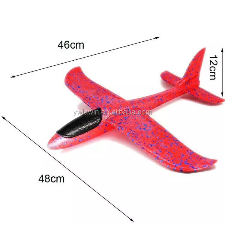 48cm Flying Toys Hand Throw Flying Air plane EPP Foam Aircraft Gliders For Kids Gift Toy