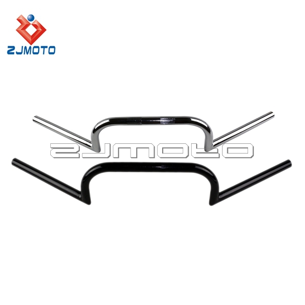 Черный мотоцикл ZJMOTO 7/8 дюйма Cafe Racer Clubman, руль для мотоцикла, бар, manillar motocicleta, чоппер, таможня