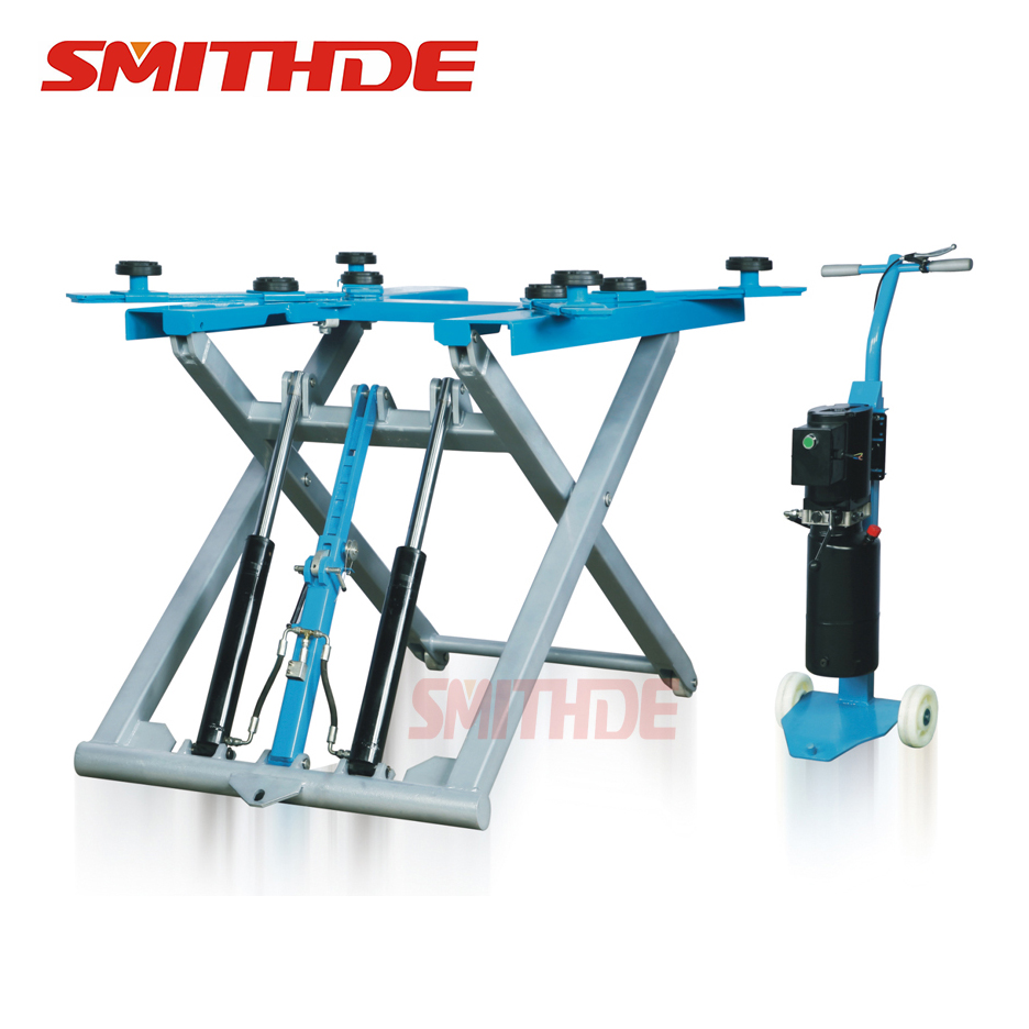 Портативный ножничный подъемник средней высоты Smithde, SMDPL, гидравлическое оборудование для подъема автомобилей, подходит для кузова, грузоподъемность 2,7 т, поставщик из Китая
