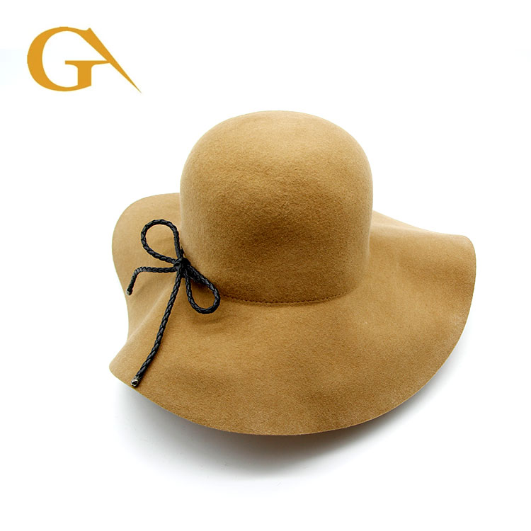 High Quality Women Fashion Floppy Wool Felt Hat Manufacture