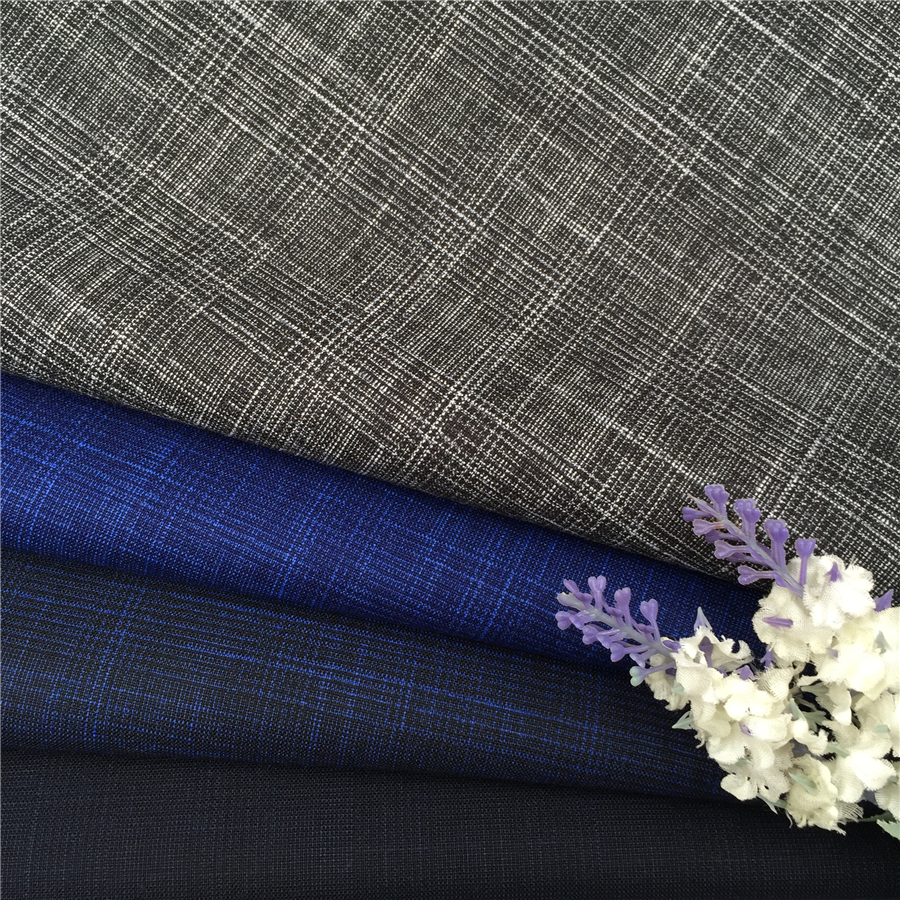 NEW Italian style dobby design polyester viscose spandex material textured fabric suiting men's suit pant jacket trouser