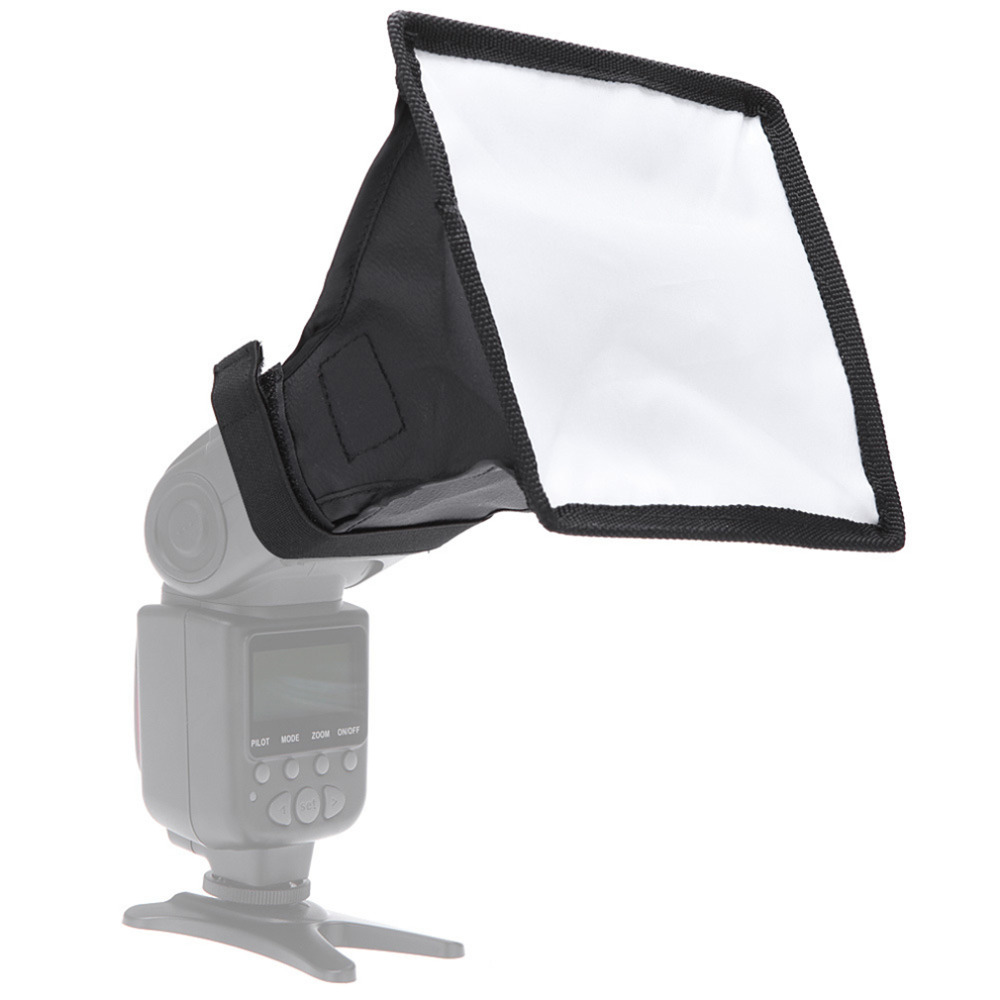 Серебристый/белый Вспышка Рассеиватель Softbox фотовспышкой отражатель света для камер Canon Размер 15*20 см/ 20*30 см