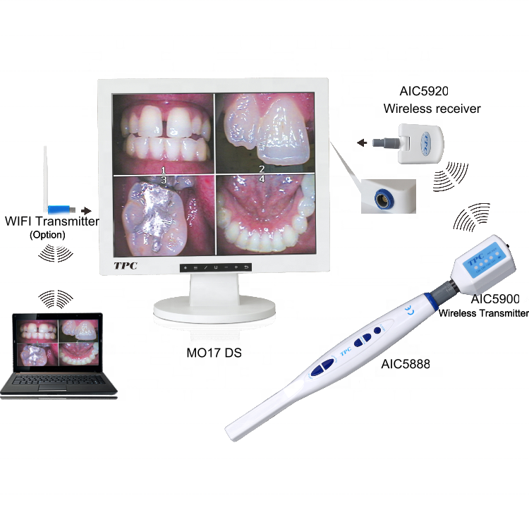 MO17 High Quality 17" LCD Monitor Muilt-function dental wifi intraoral camera