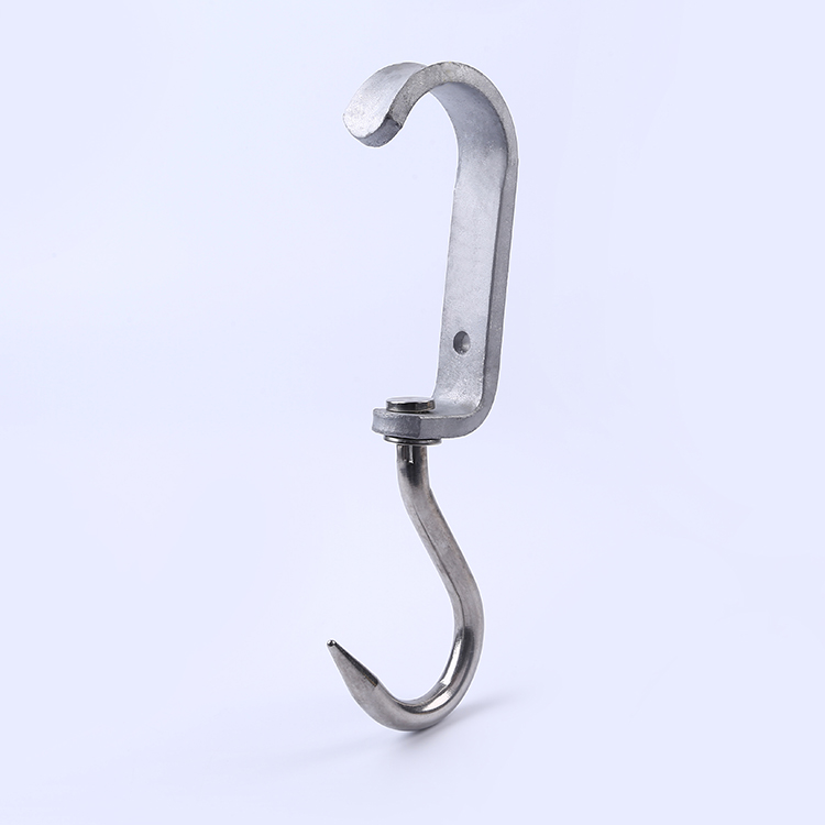 EURO DIN 5047 metal hook sliding hook stainless steel 304 hot dip galvanization steel 250kg meat hanging