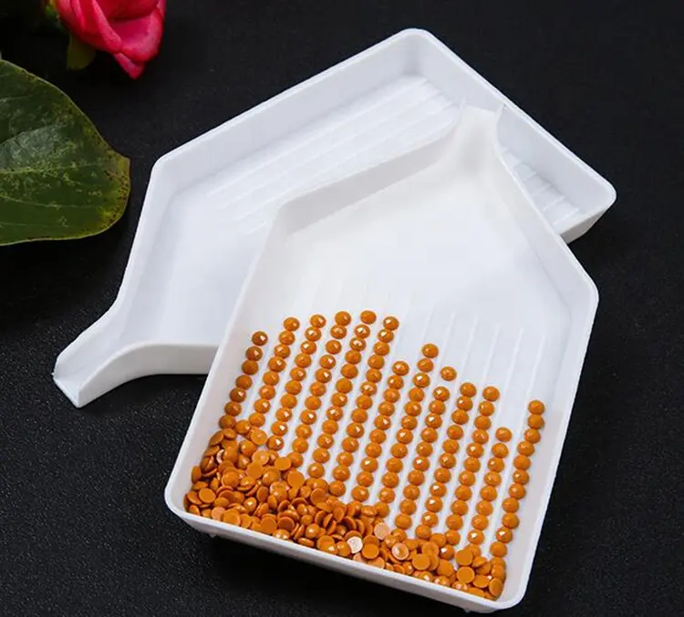 Diamond Painting Accessories Tool White Drill Tray Diamond Painting Tray for drill diamond beads carry