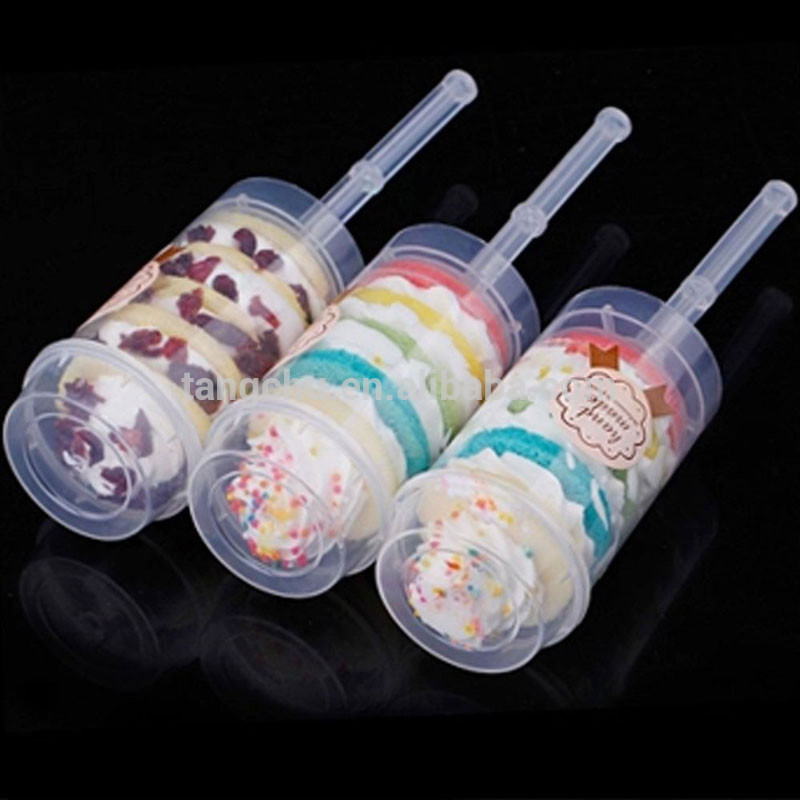 Clear Push-up Cake Pop (Push Pops) Plastic Containers With Lids 2017 New Cake Decoration Wedding Tools