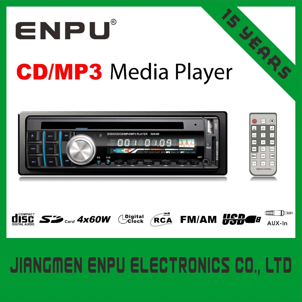 Одноместный Дин CD/MP3 плеер с Bluetooth