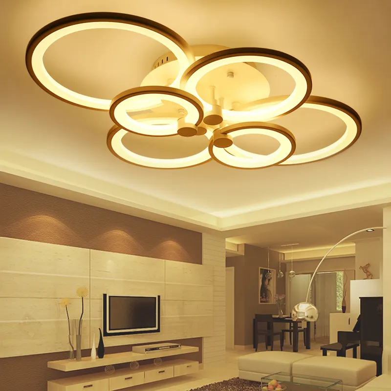 2021 new design home lighting dimmable led chandeliers light modern ceiling lamps with remote control