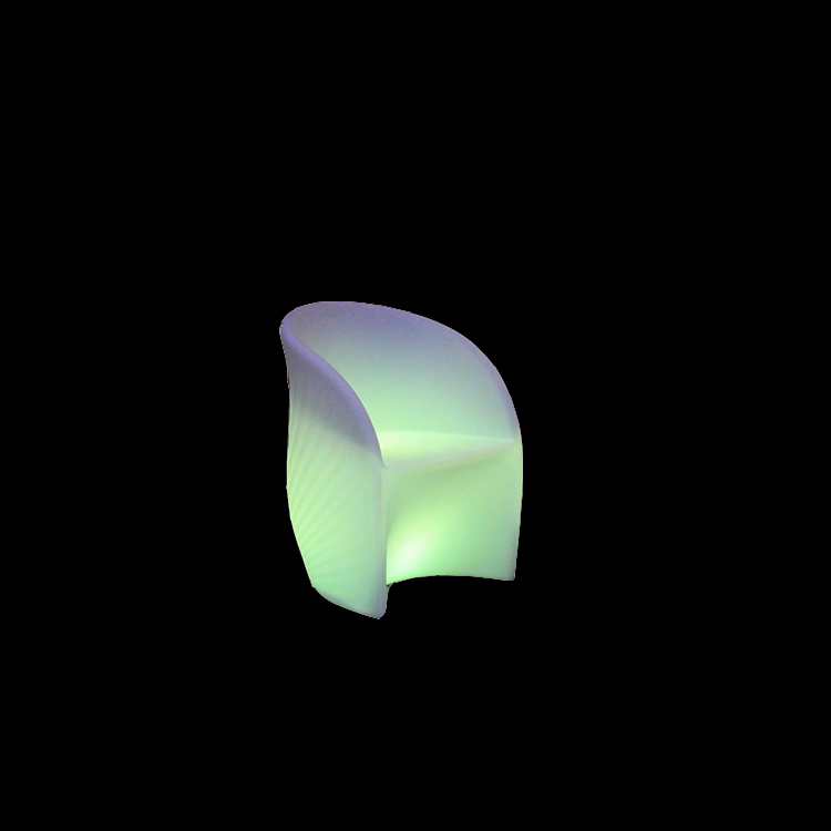 Перезаряжаемый RGB LED стул светящийся пластик