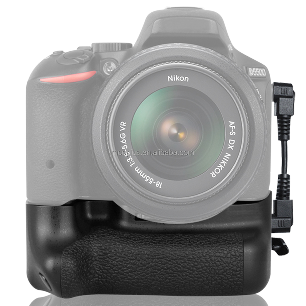 Увеличением фокусного расстояния Mcoplus MK-D5500 Вертикальная батарея с захватом для Nikon D5500 доступно 2 x EN-EL14a литий-ионные аккумуляторы
