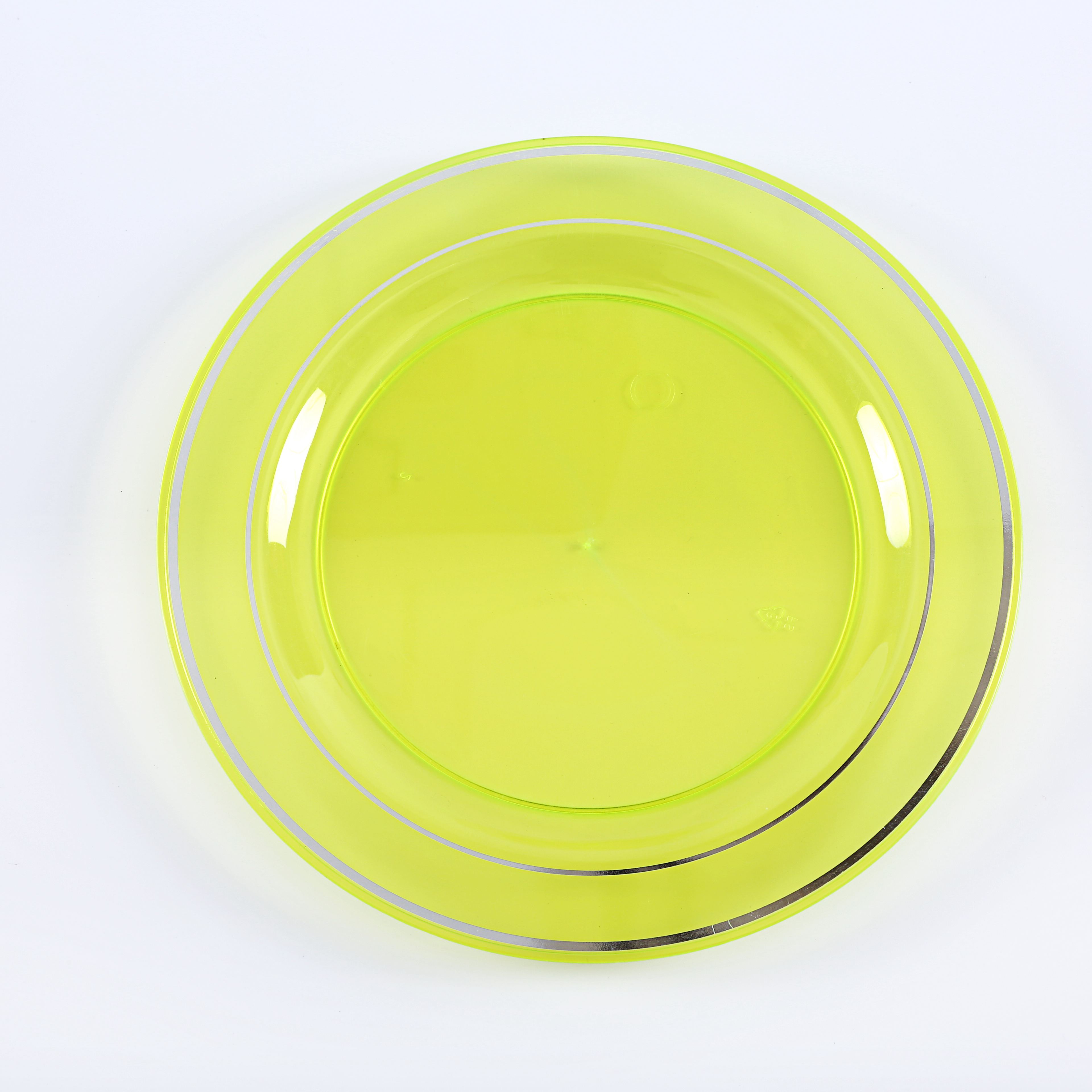 hot sale elegant disposable plastic plates for wedding