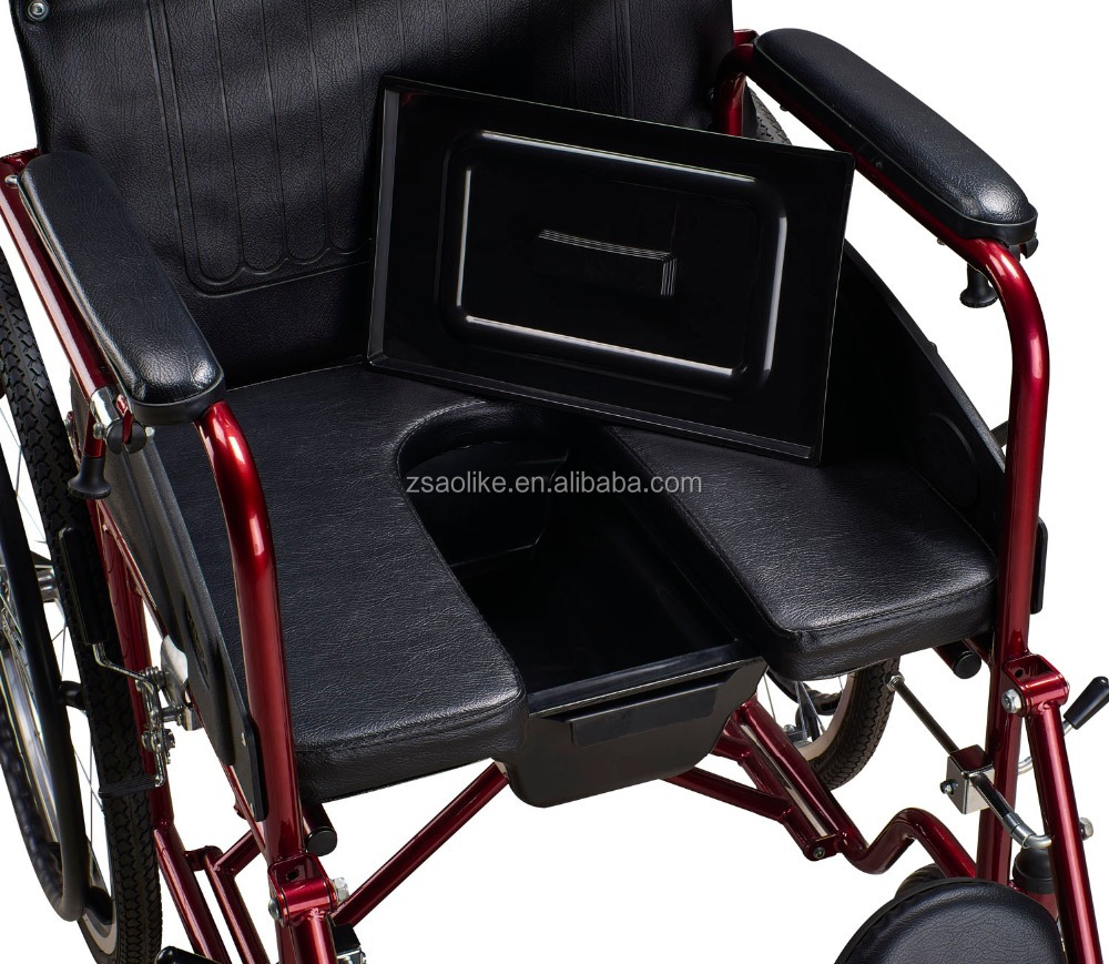 Commode ручная стальная инвалидная коляска ALK690GC с поддоном