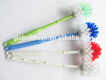 HQ2105 economic color nylon toilet brush with long stick