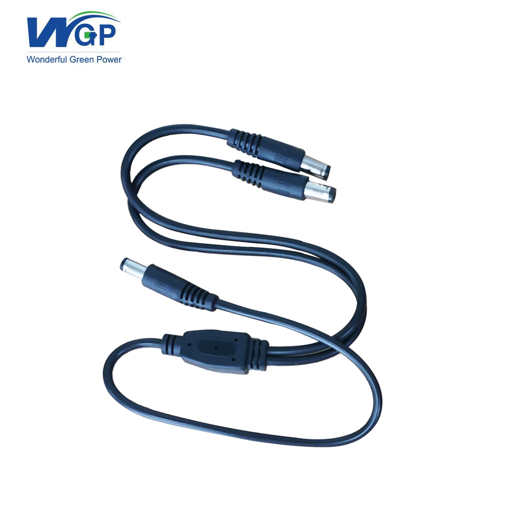 Кабель питания 24AWG папа-2 папа, разъем постоянного тока 2,5 мм x 5,5 мм, Y-образный разветвитель, кабель для маршрутизатора и модема
