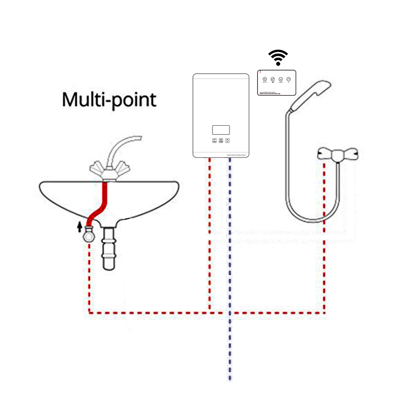 Электрический водонагреватель Mini Shower Geyser для дома и душа