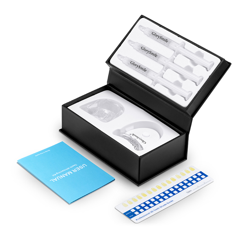 CE Approved Laser Blue Light Home Bleaching Device Non Peroxide Gel Teeth Whitening Kits