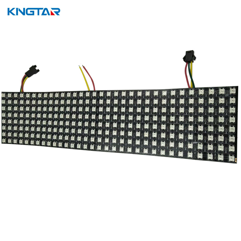 SMD5050 rgb 8*32 пикселей матрица WS2812 светодиодный цифровой гибкий экран