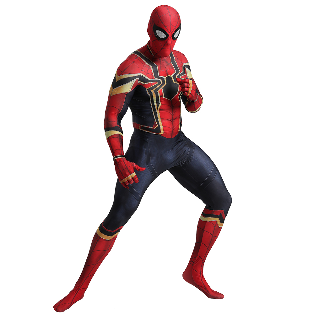 Adult Men Kids Spider-Man Into the Spider-Verse Miles Morales Cosplay Costume Zentai Spiderman Pattern Bodysuit Suit Jumpsuits