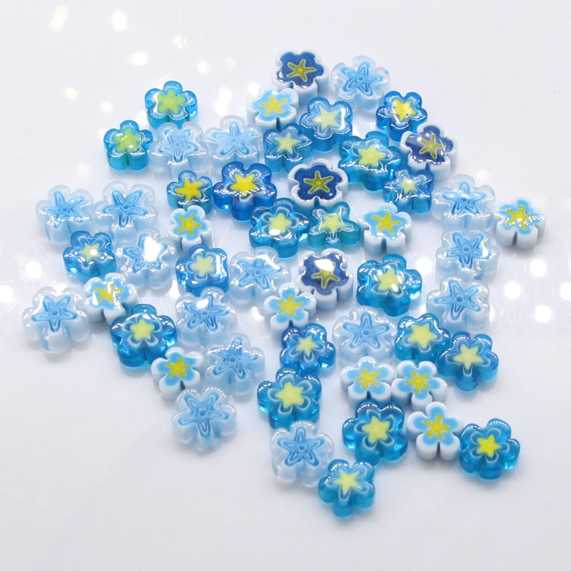 high quality millefiori flower glass mosaic tile diy art decoration