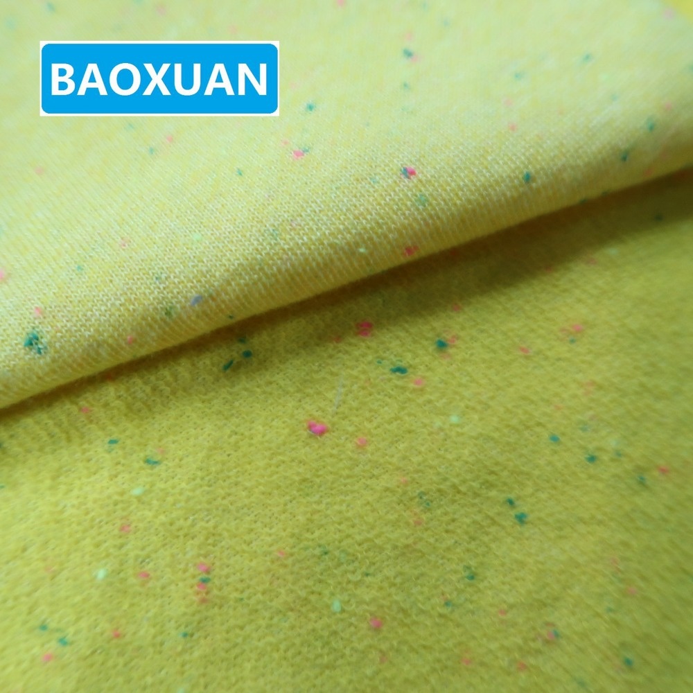 Shaoxing textiles custom 65% cotton 35%polyester french terry cloth fabric