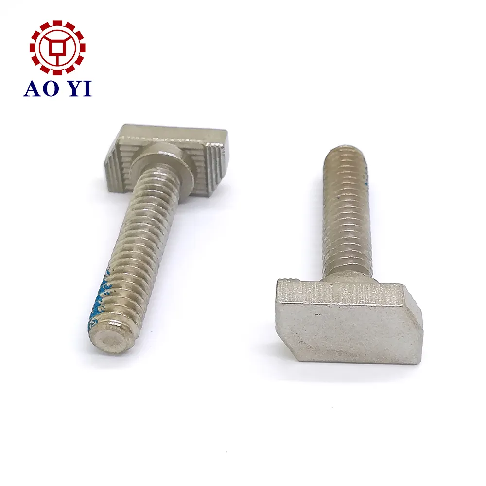 DIN186 T special type head metric steels quare bolt with anti-loose treatment