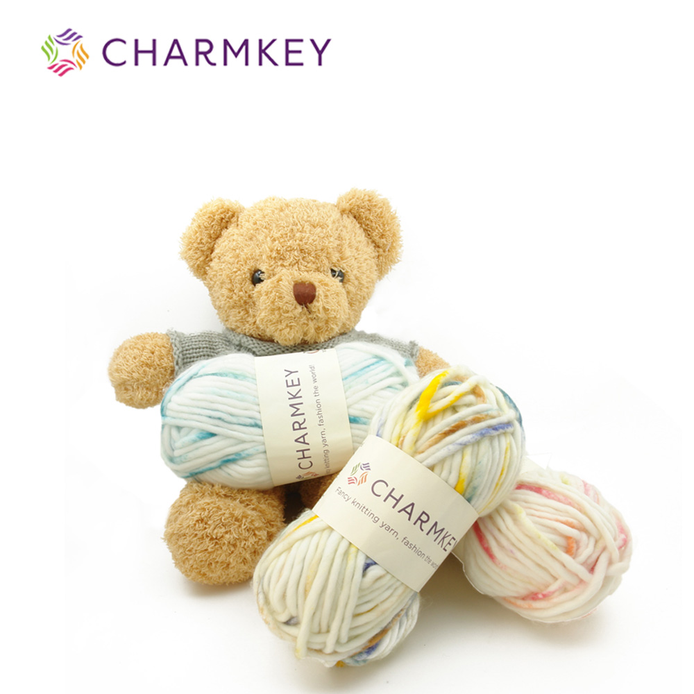 Charmkey, хорошее качество, 100% акриловая пряжа, необычная вязальная пряжа для оптовых продаж