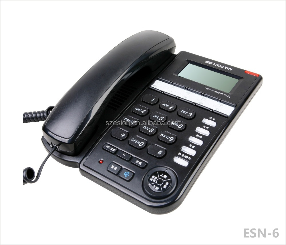 ESN-6 проводной настольный caller ID телефон домашний телефон офисный телефон стационарный телефон