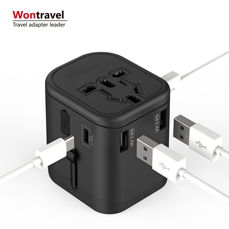 Универсальное зарядное устройство для мобильных телефонов, 4 Usb-порта, Тип C