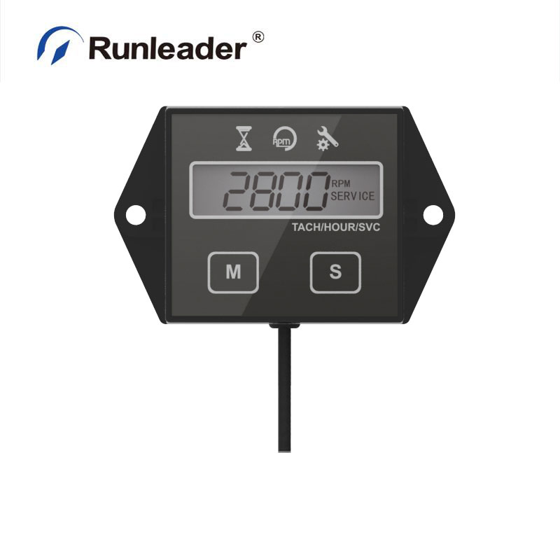Runleader LCD бензиновый индуктивный тахометр для парамоторов, микроламп, морских двигателей