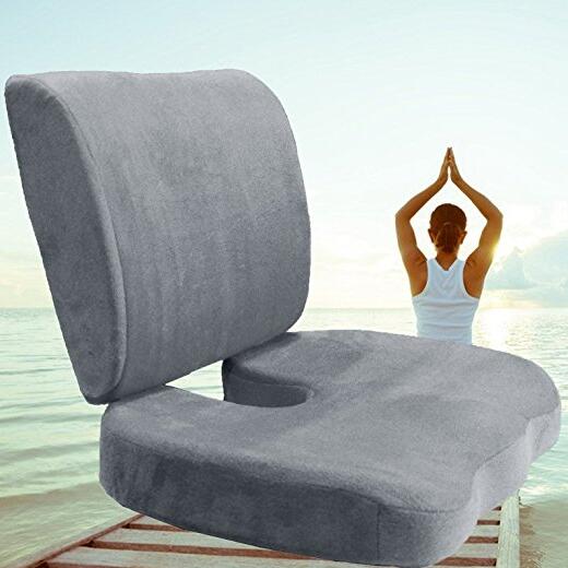 Memory Foam Копчика Ортопедическая подушка сиденья Поддержка спины поясничного облегчение боли Подушка
