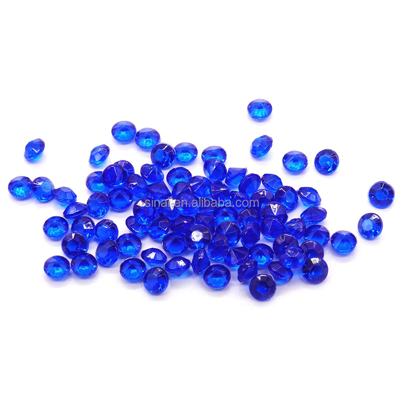 Royal Blue Acrylic Diamond Confetti Wedding Party Table Decoration