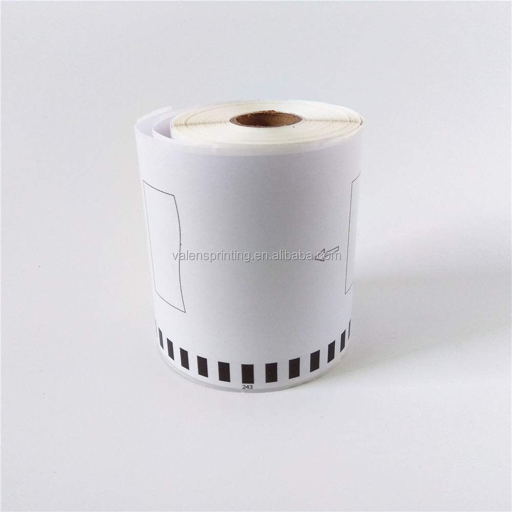 Совместимые непрерывные термоэтикетки Brother DK 22243 2243 DK22243 102 мм x 30,48 м для QL 1050 1060N 1100 1110NWB