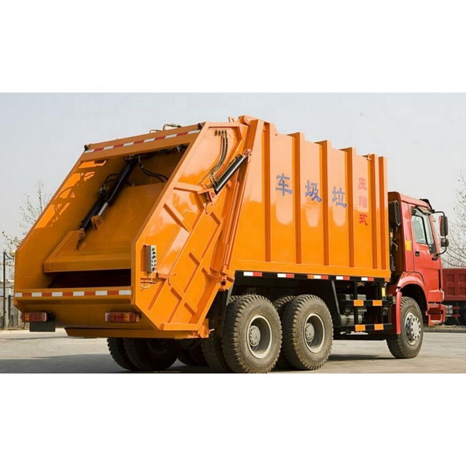 HOWO 6x4 контейнер для сбора отходов, задний уплотнитель для мусора, уплотнитель для мусора с гидравлическим цилиндром для продажи по низкой цене