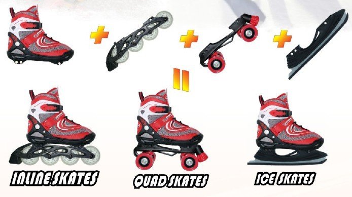 Inline Skate sk888 3in1 mutil