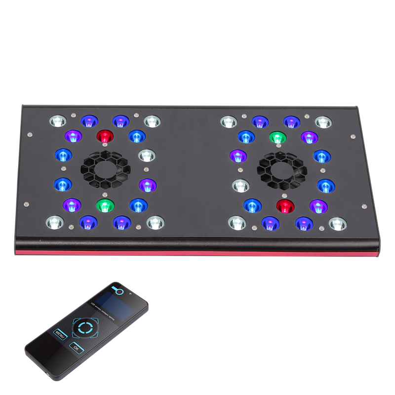 С регулируемой яркостью 120W гроза светодиодный риф освещение аквариума для Nano аквариум