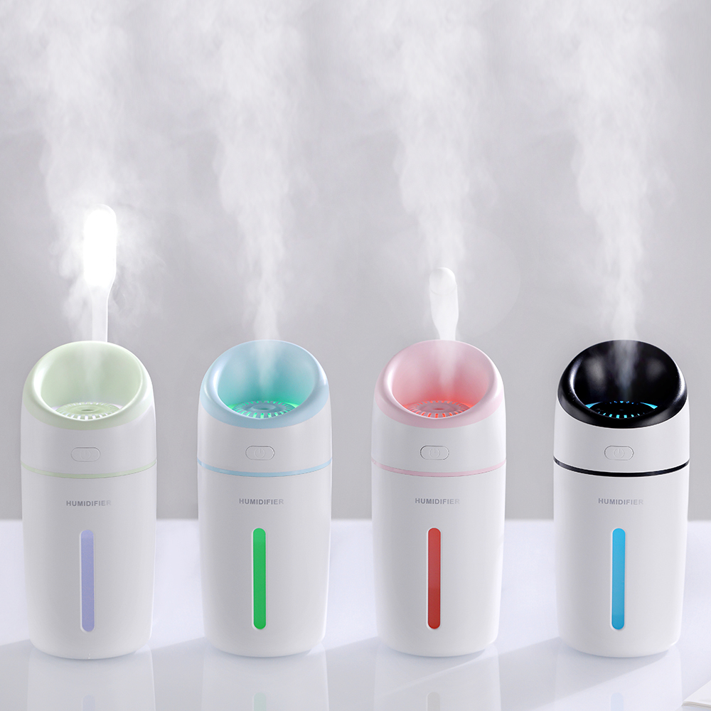 Leleduo 2019 горячая распродажа 3 в 1 портативный мини USB Автомобильный увлажнитель со светодиодной подсветкой