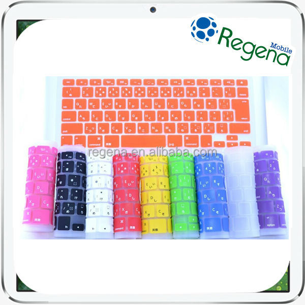 Цветной силиконовый мягкий чехол для клавиатуры для macbook air keyboard японская версия оптом