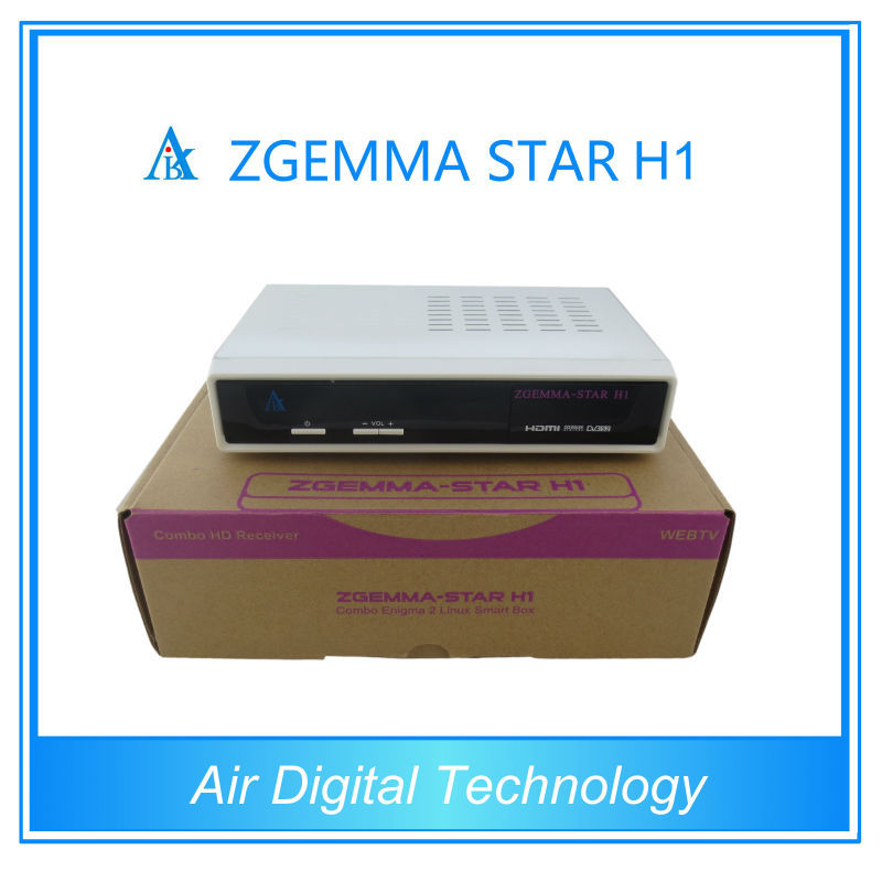 новая модель zgemma звезды h1 две-тюнер dvbs2+dvb- ° с enigma2 приемник спутникового телевидения охватывать все frenquency