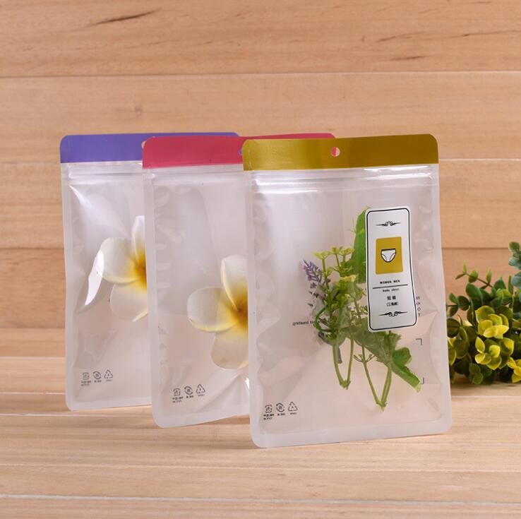 Экологичный водонепроницаемый прозрачный пластиковый мешок ziplock для нижнего белья