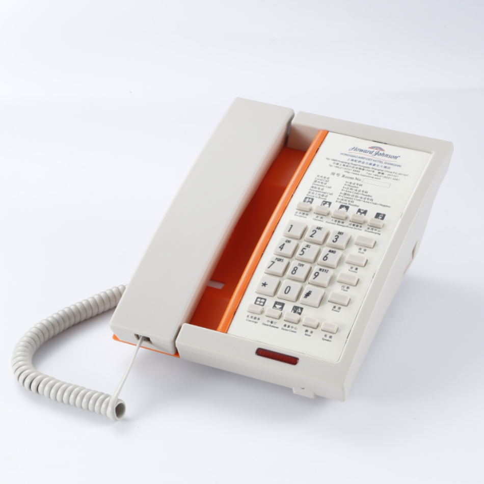 New model hotel guest room phone with MWL work with any brand PABX and free faceplate printing.