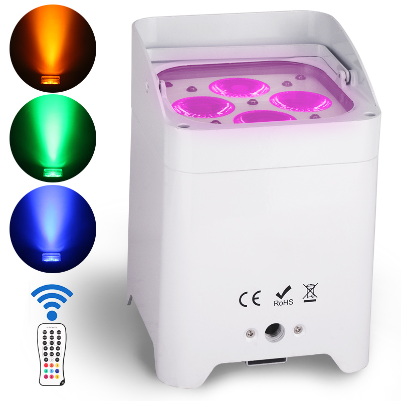 RGBWA + UV 6in110 часов беспроводной аккумулятор par light, сценическое освещение, питание от батареи, светодиодный светильник par