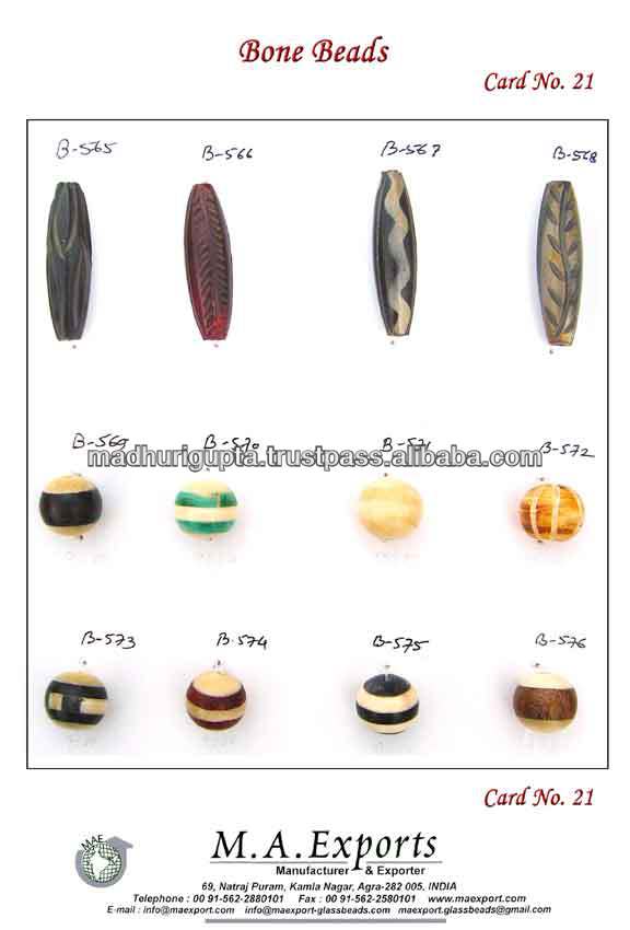Round Bone & Horn Beads