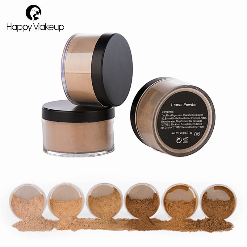 Новый макияж для лица Loose Powder Foundation Case Bronzer Powder (6 цвет для опции)