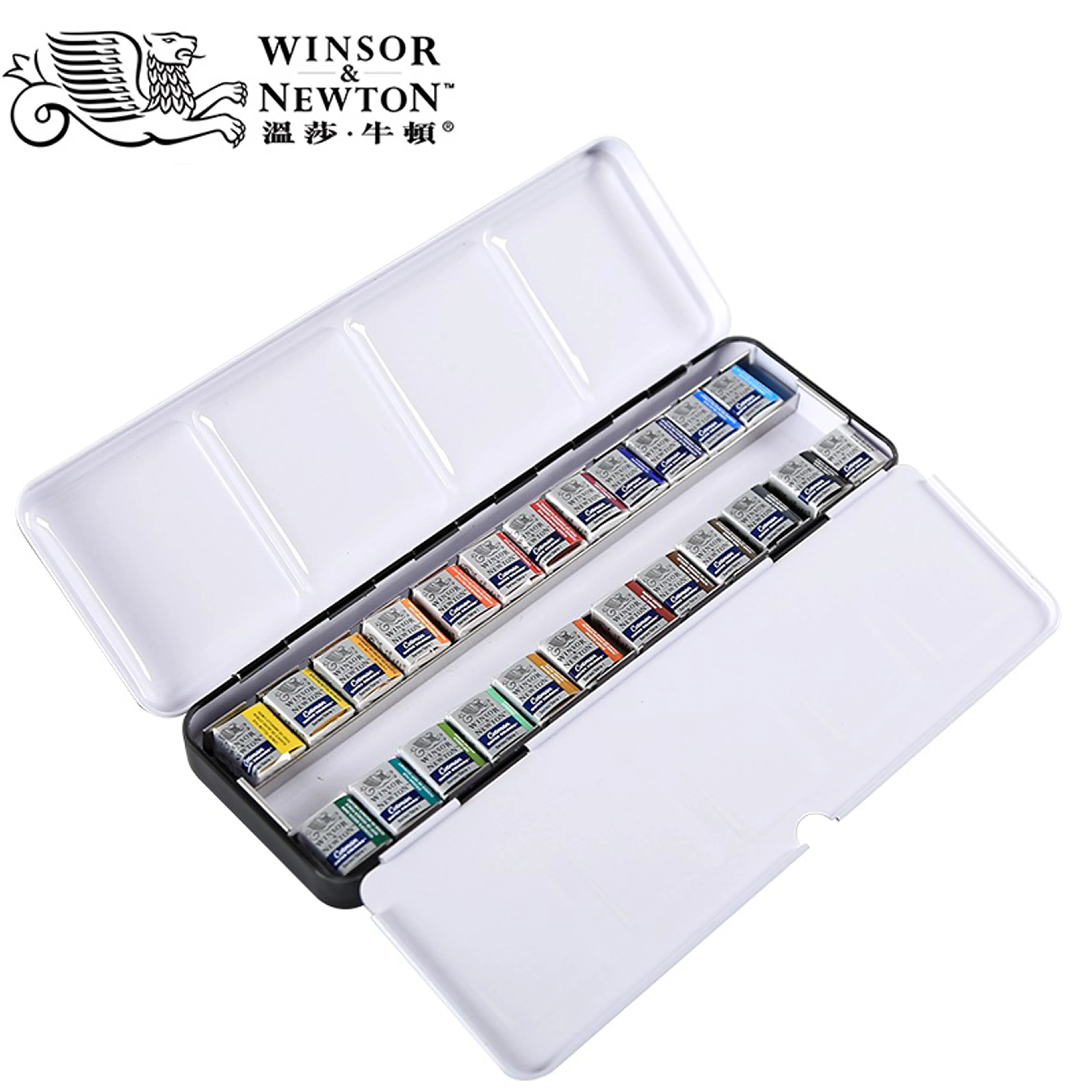 WINSOR&NEWTON Solid Watercolor Paints 8/12/24/36/45 Colors Painter Water Color Art Drawing Supplies