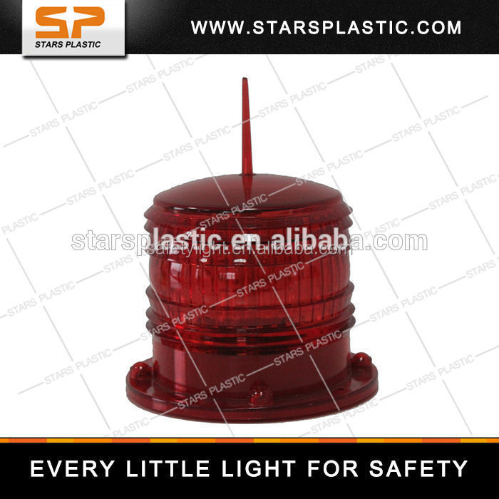 led flashing crane tower obstruction beacon aircraft aviation solar powered navigation marine lantern warning lights