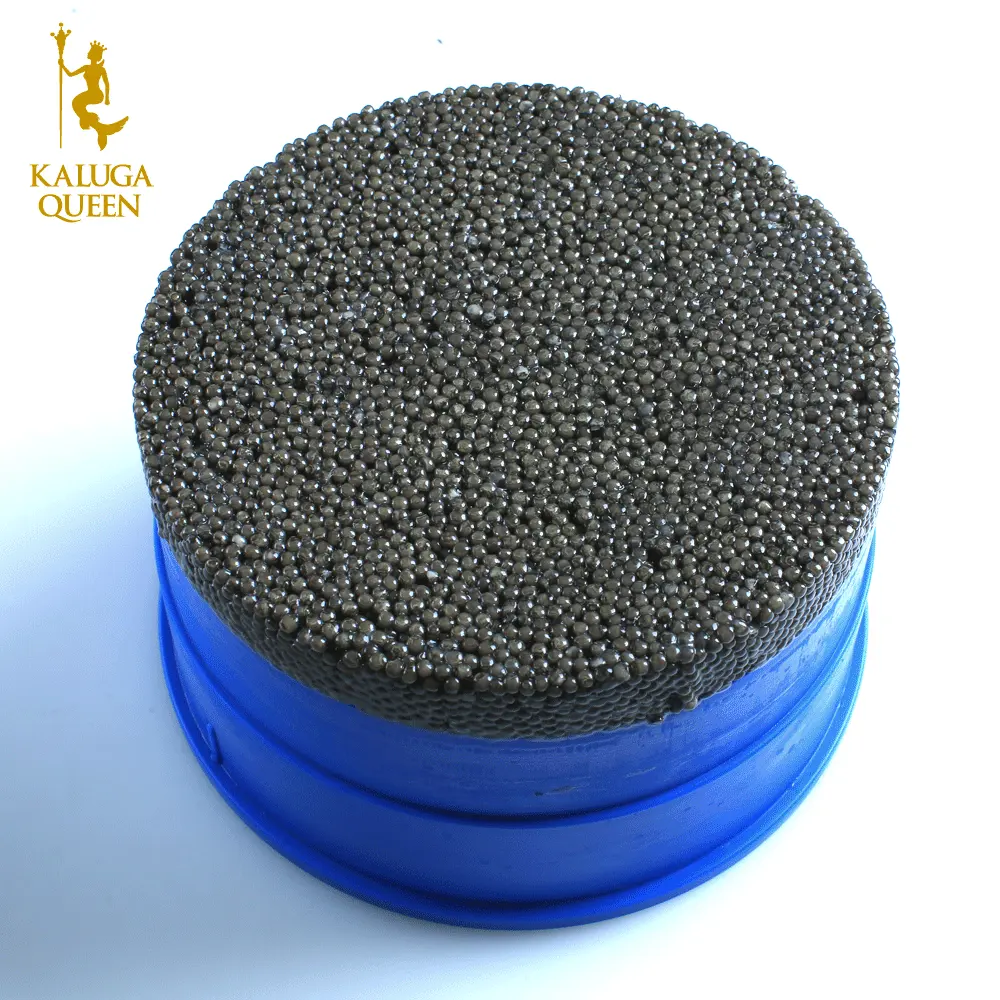 A dish of caviar made from fresh sturgeon fish
