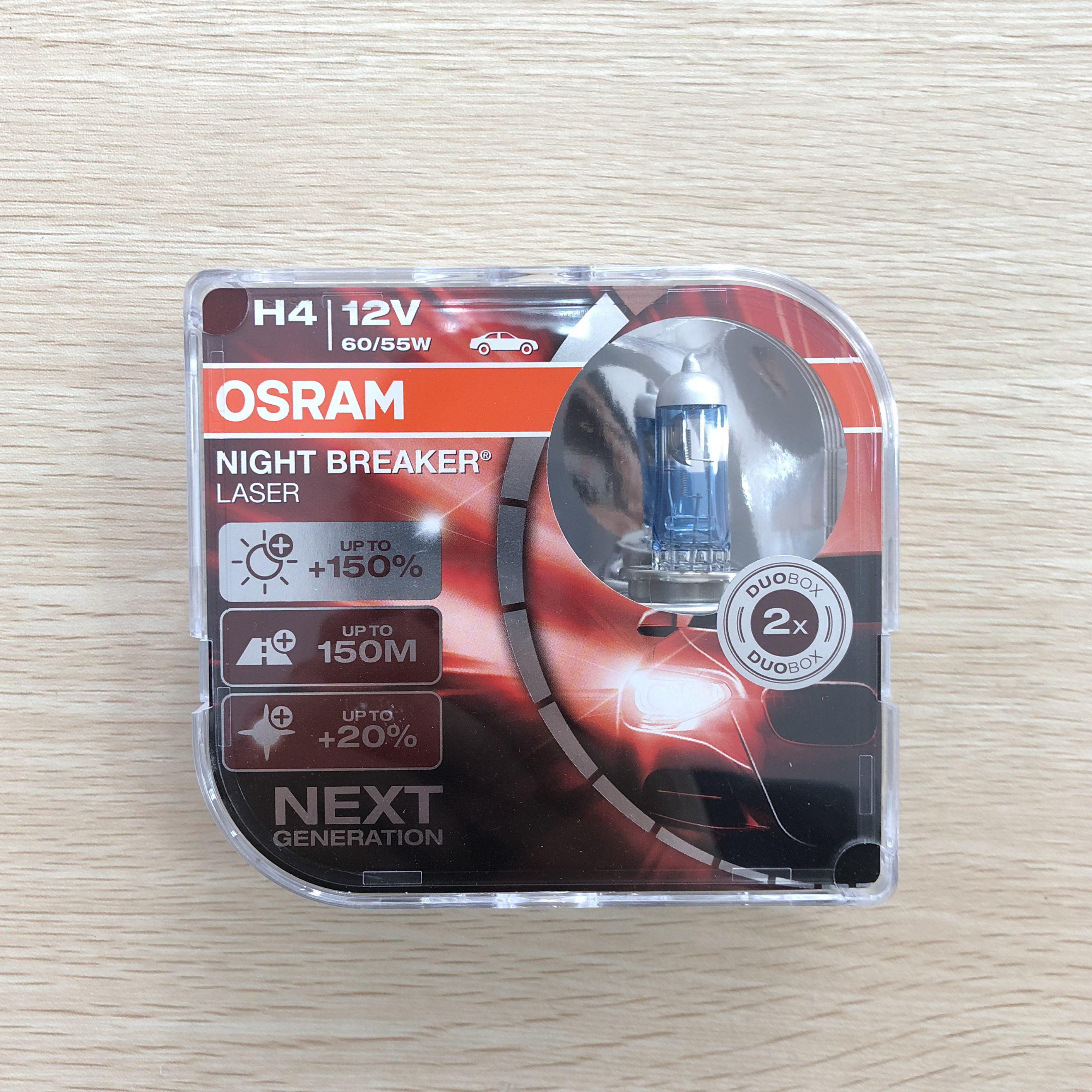 Оригинальная галогенная лампа Osram, новая лампа ночного выключателя, лазер 150% + H4 64193NBL